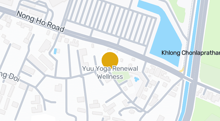 Map showing Yuu Yoga Renewal Wellness