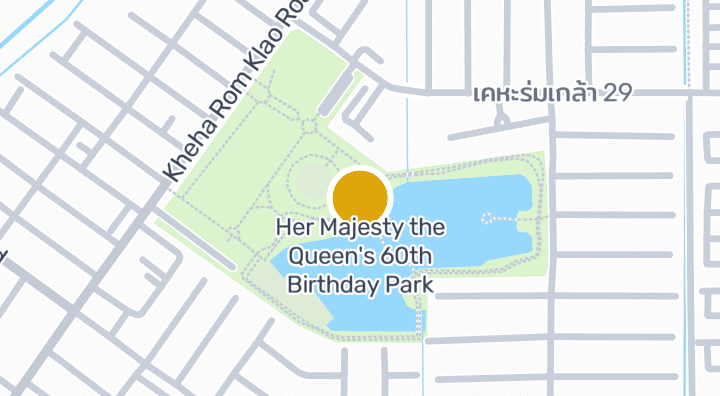 Map showing Her Majesty the Queen's 60th Birthday Park