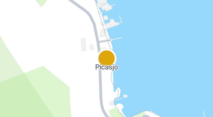 แผนที่แสดงPicasjo