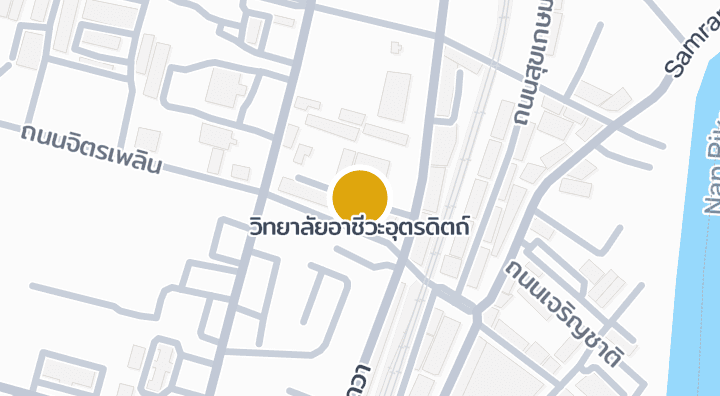 แผนที่แสดงวิทยาลัยอาชีวะอุตรดิตถ์