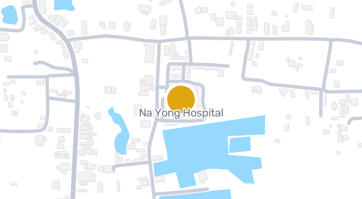 แผนที่แสดงโรงพยาบาลนาโยง