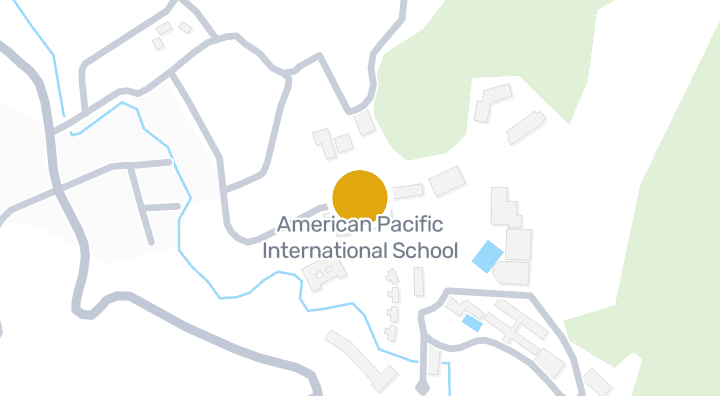 显示American Pacific International School的地图