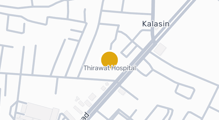 แผนที่แสดงโรงพยาบาลธีรวัฒน์