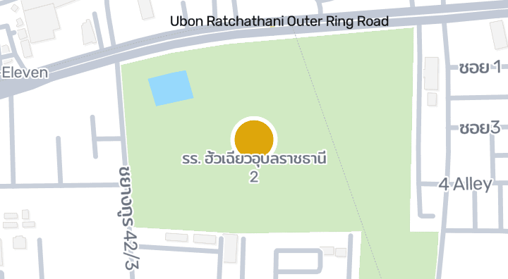 แผนที่แสดงรร. ฮั้วเฉียวอุบลราชธานี 2