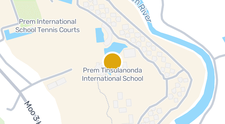 Map showing Prem Tinsulanonda International School
