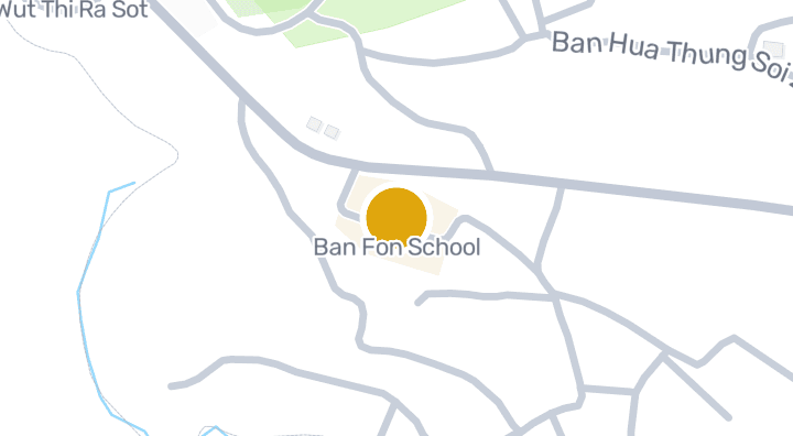 Map showing Ban Fon School
