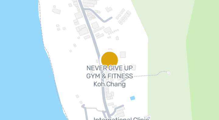 แผนที่แสดงNEVER GIVE UP GYM & FITNESS Koh Chang