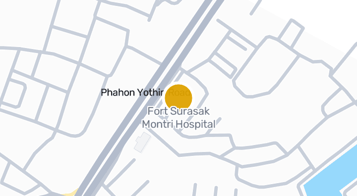 แผนที่แสดงโรงพยาบาลค่ายสุรศักดิ์มนตรี