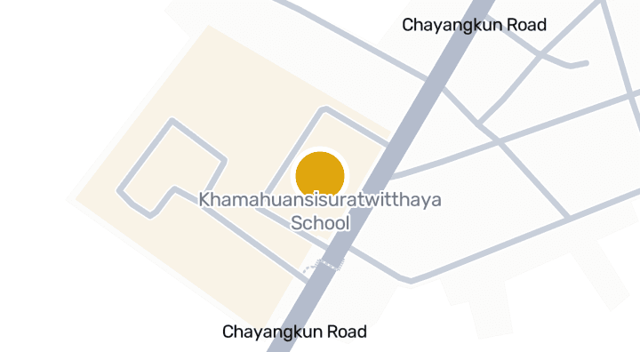 แผนที่แสดงโรงเรียน คำอาฮวน ศรีสุราษฎร์วิทยา
