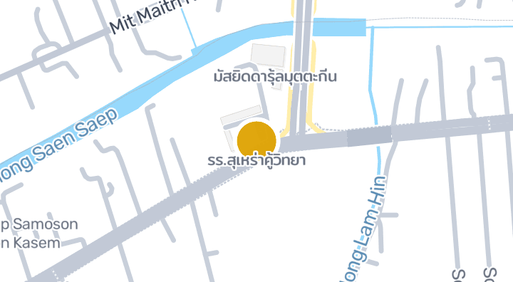 Map showing รร.สุเหร่าคู้วิทยา