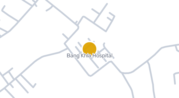 显示Bang Khla Hospital的地图