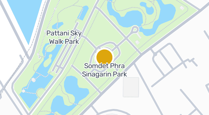 แผนที่แสดงสวนสมเด็จพระศรีนครินทร์