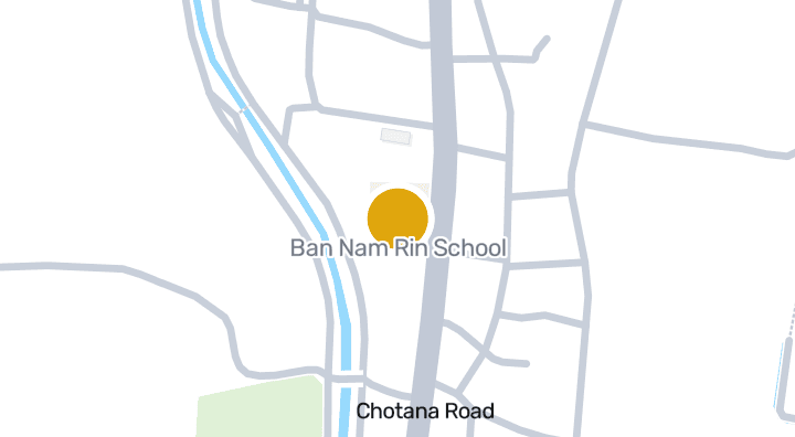 Map showing Ban Nam Rin School