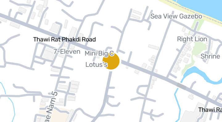 Map showing 7-Eleven