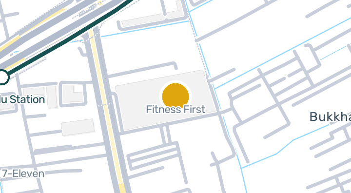 Map showing Fitness First